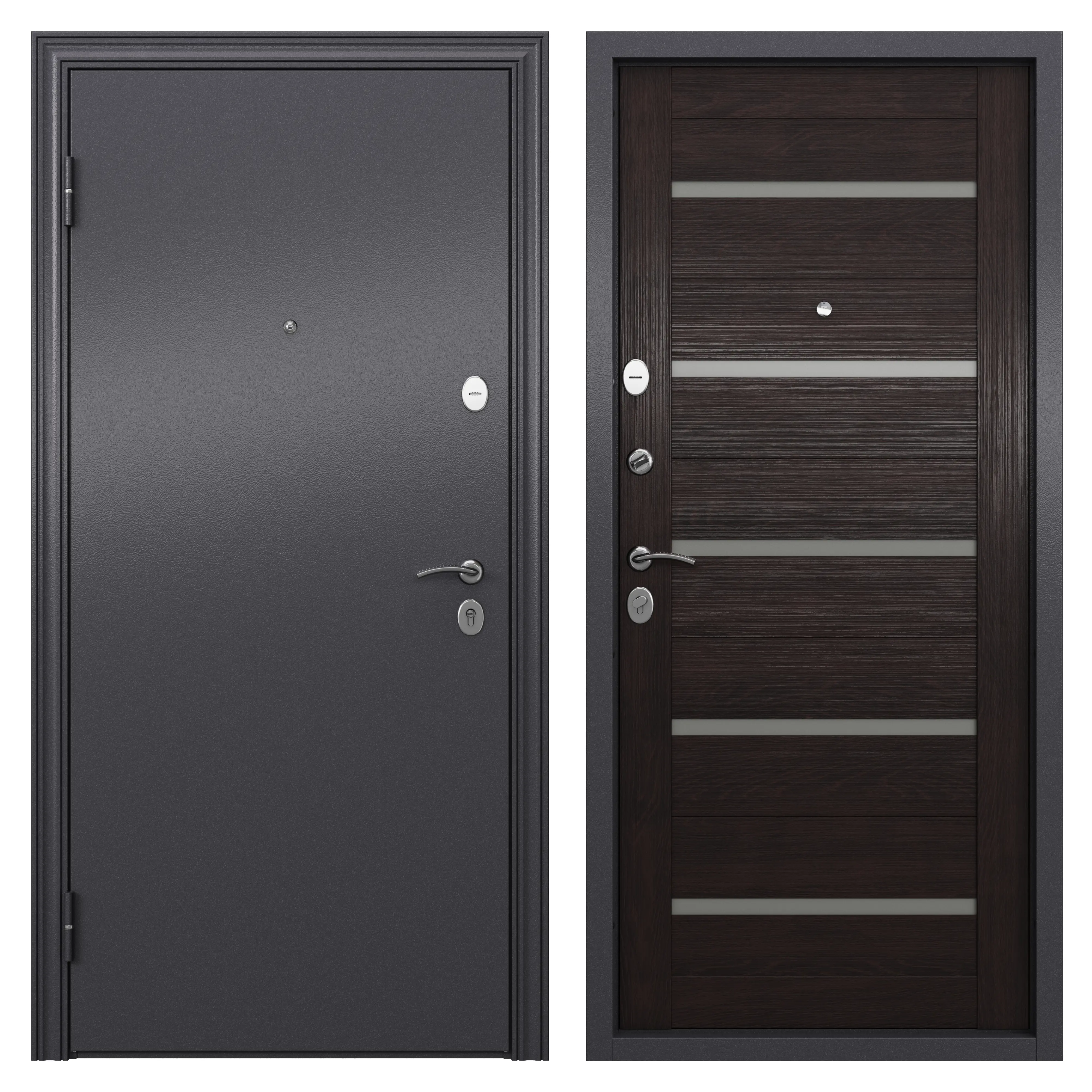 Изображение товара Входная металлическая дверь Страйд 86 мм левая дукато акация с замками и утеплением