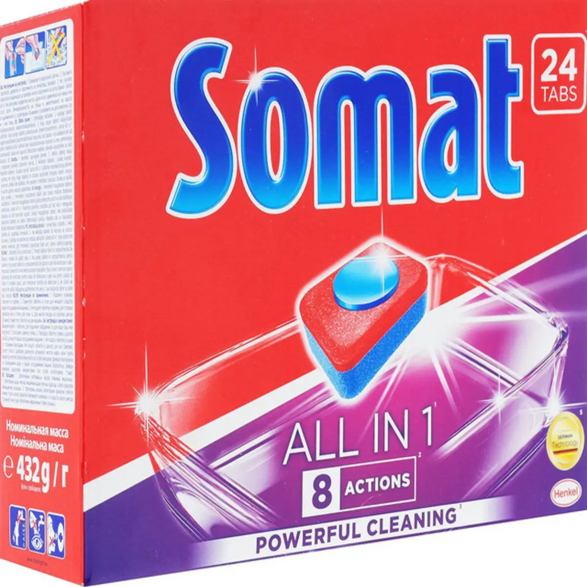 Изображение товара Таблетки для посудомоечных машин Сомат Все в 1 Лимон и Лайм 48 шт