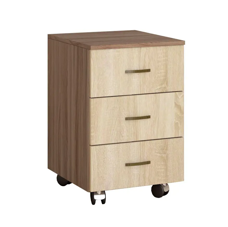 Изображение товара Тумба офисная ТЭКС Орион из ЛДСП 40x44x60 см дуб сонома на колесах