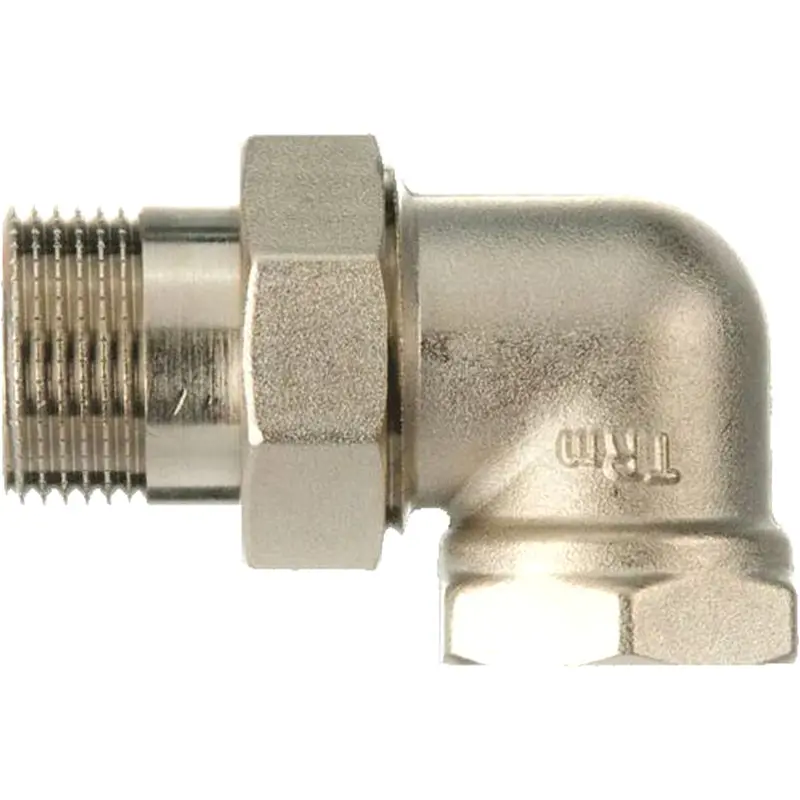 Изображение товара Американка угловая Terma 1"x1" латунь нар/внутр резьба, 85мм, серый