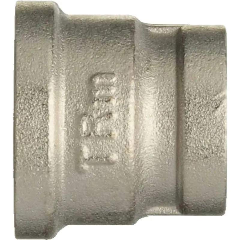 Изображение товара Муфта переходная TERMA 1/2x3/4 дюйма латунь никелированная для водопровода