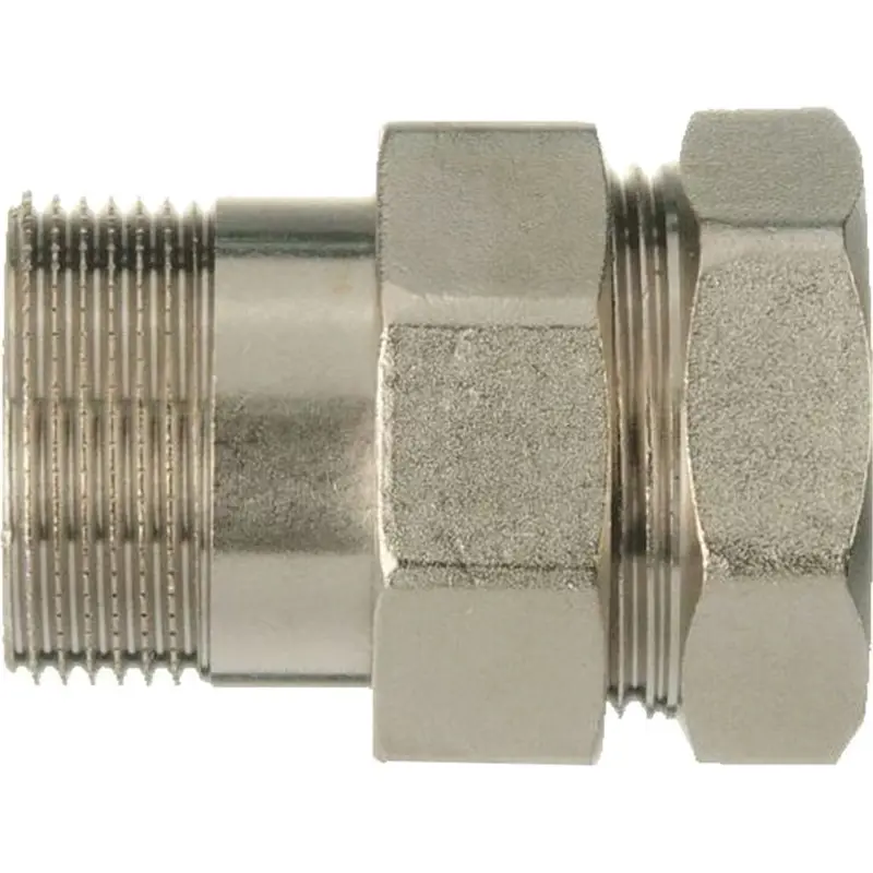 Изображение товара Американка прямая Terma 1 1/4 дюйма латунь никелированная