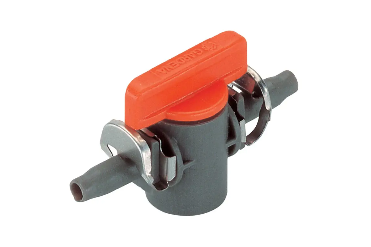 Изображение товара Кран Gardena 08357-29.000.00 запорный 4.6мм 3/16” 2 шт