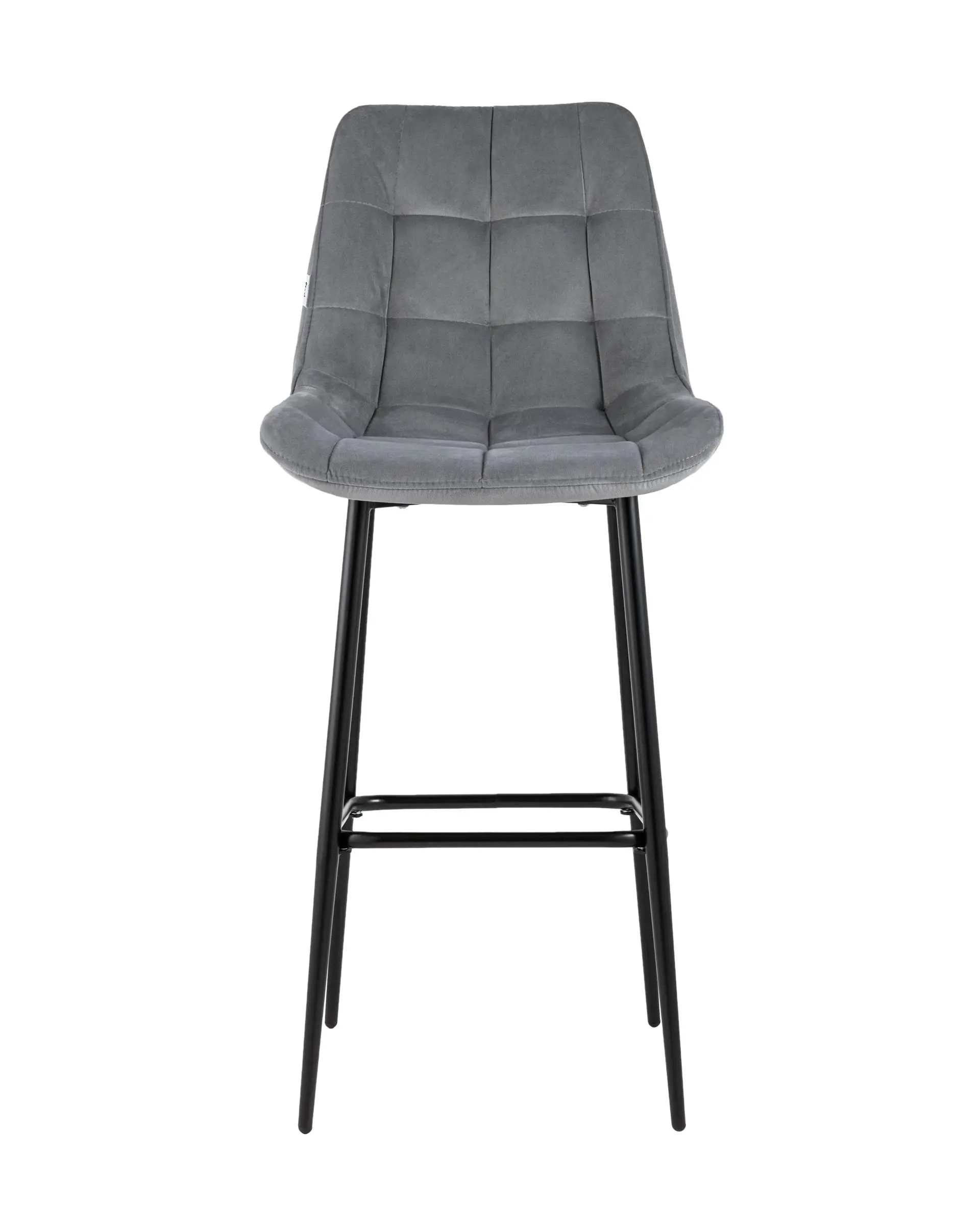 Изображение товара Стул барный 51x115x58 см Стул Груп Флекс велюр серый