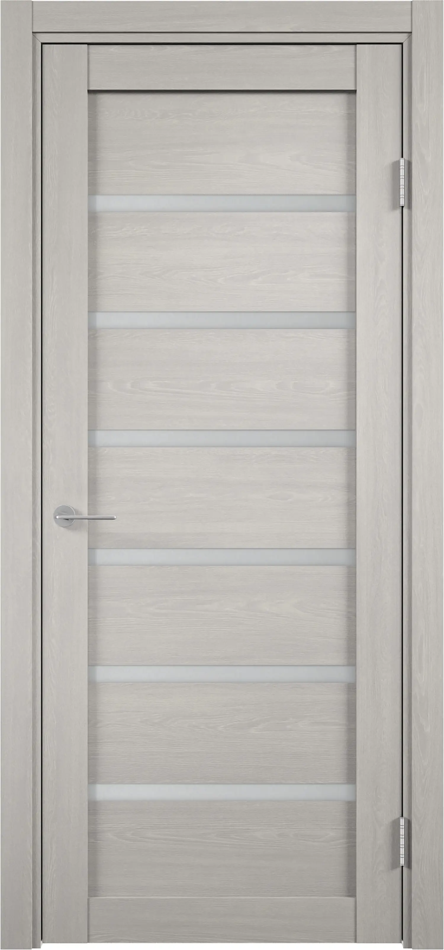 Изображение товара Межкомнатная дверь Кельн остекленная ламинация серый 70х200 см с замком