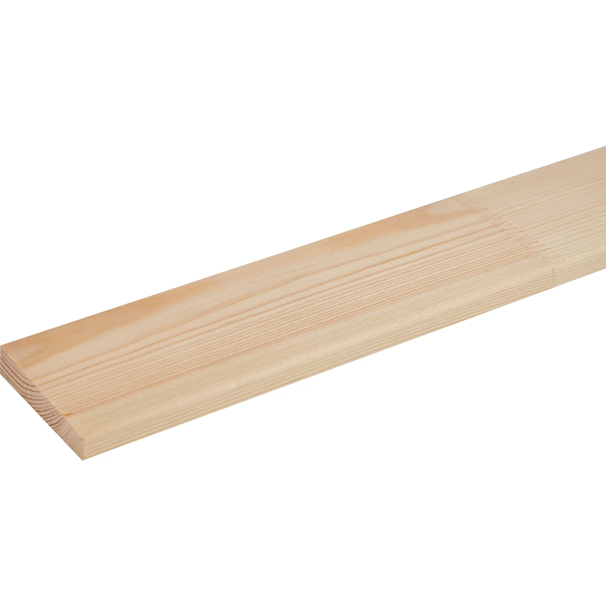 Изображение товара Декоративный брусок сращенный 11x60x1000 мм хвоя сорт Экстра прямой с фаской угла