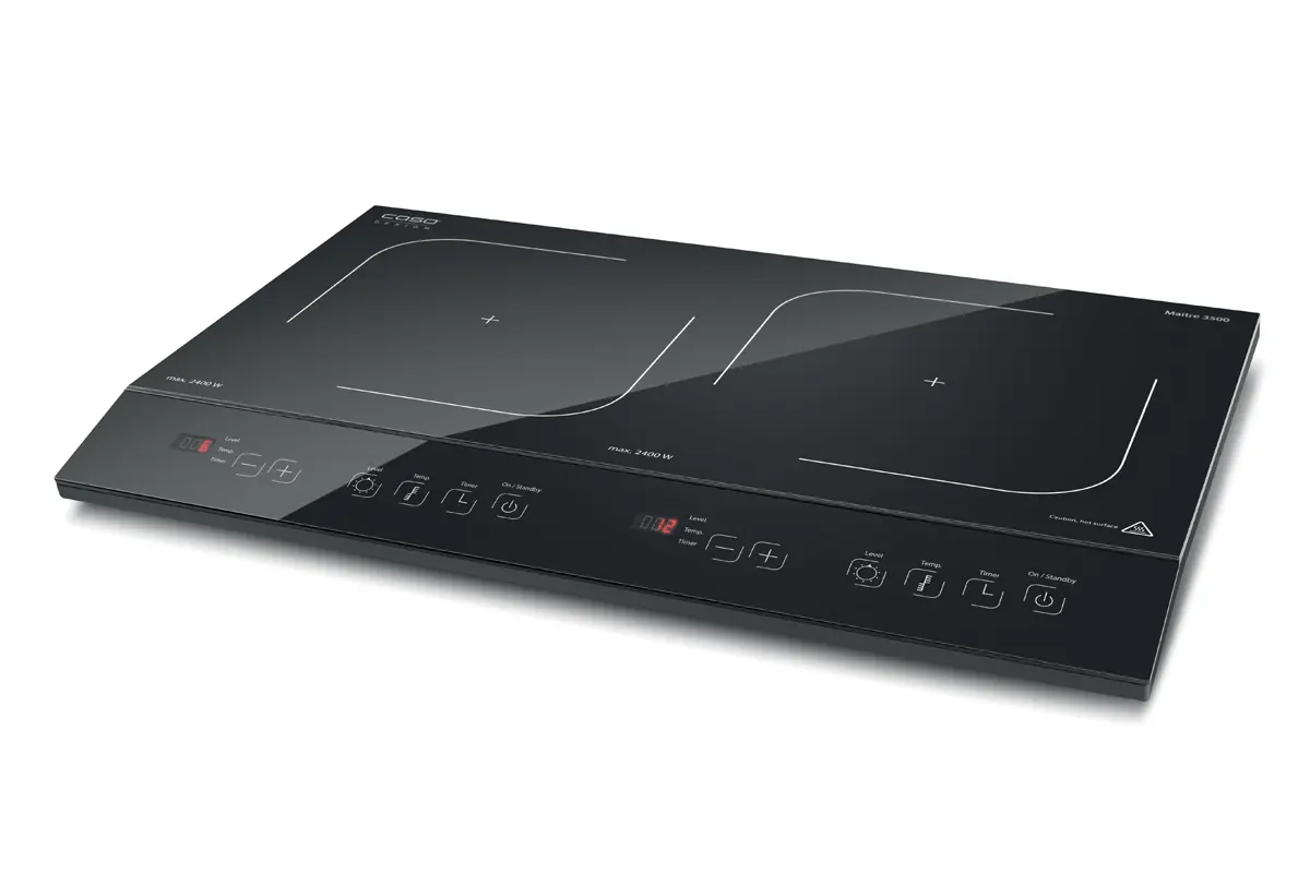 Изображение товара Индукционная настольная плита Caso Maitre 3500 43 см 2 конфорки цвет черный