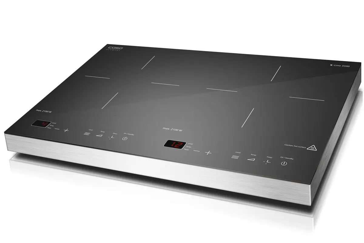 Изображение товара Электрическая настольная плита Caso S-Line 3500 50.80 см 2 конфорки цвет черный