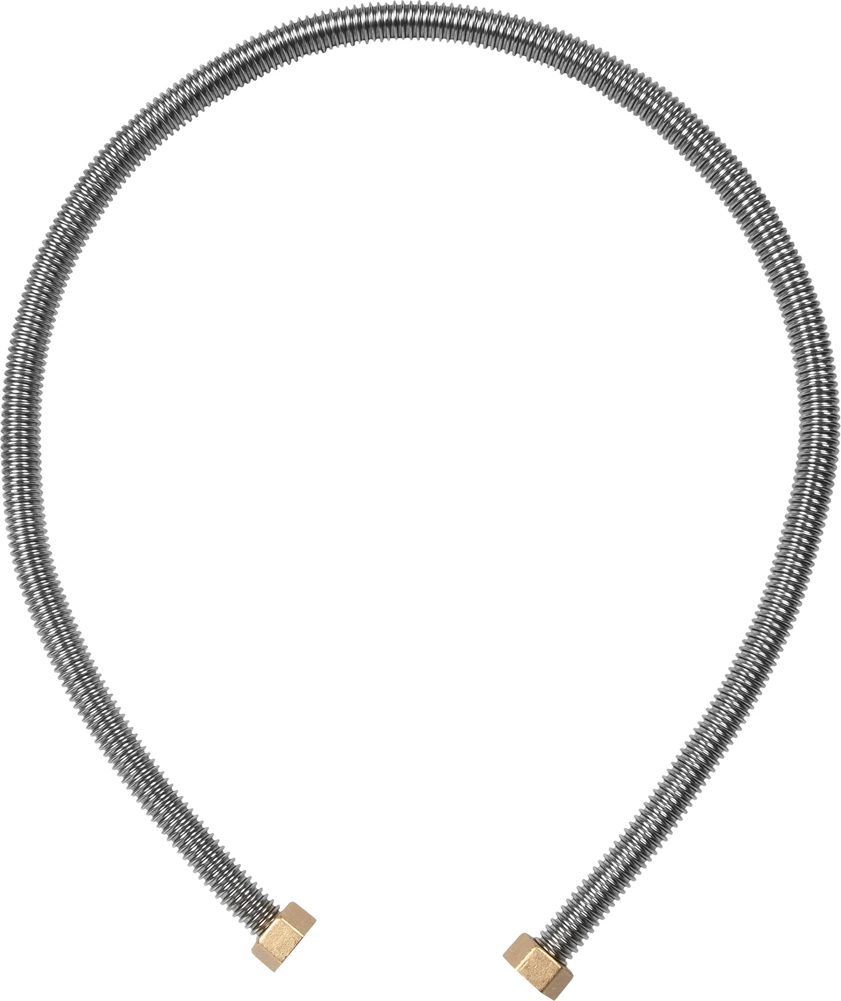 Изображение товара Гибкая подводка для газа сильфонного типа 1/2" 1 м нержавеющая сталь Россия