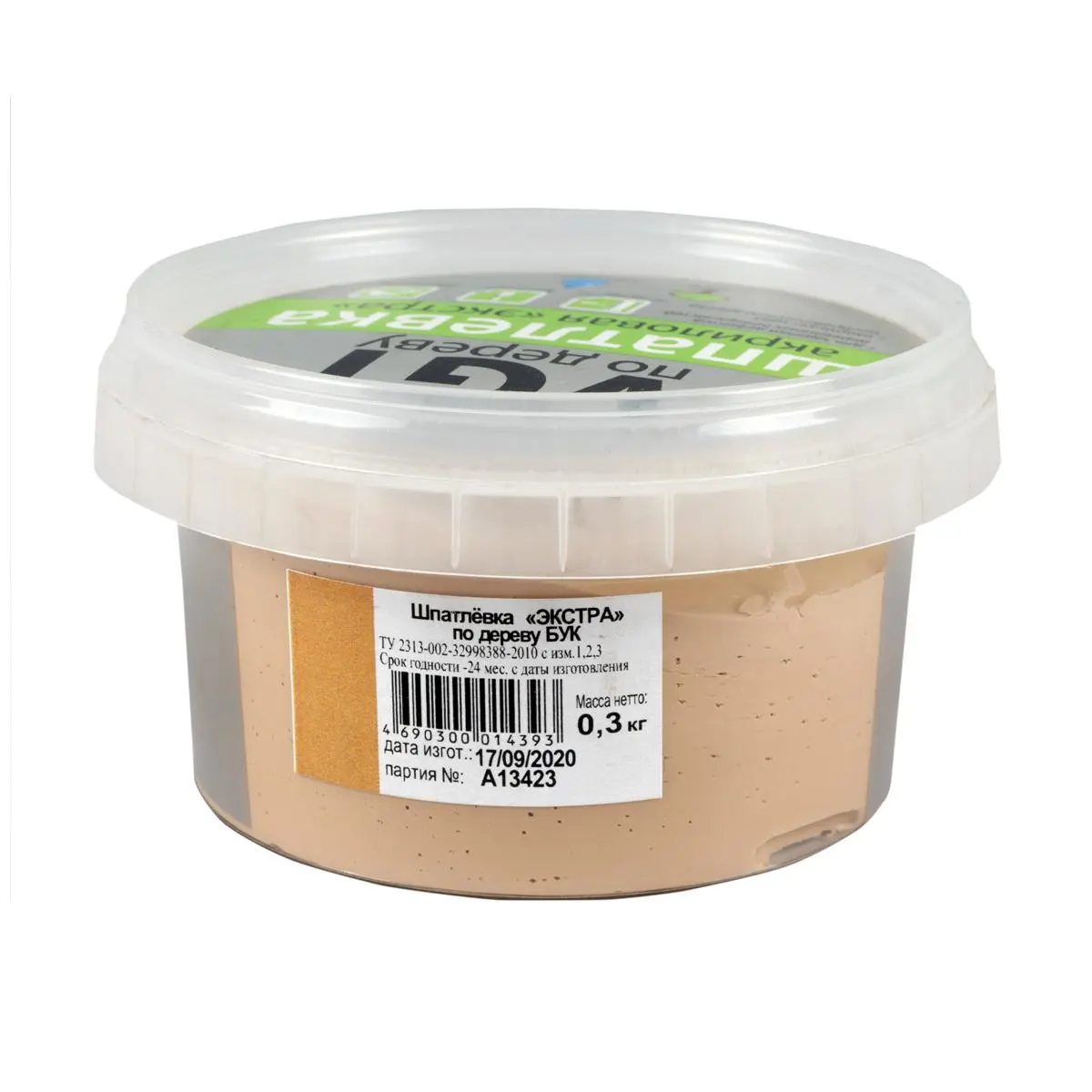 Изображение товара Шпатлевка по дереву VGT Экстра бук 0.3 кг