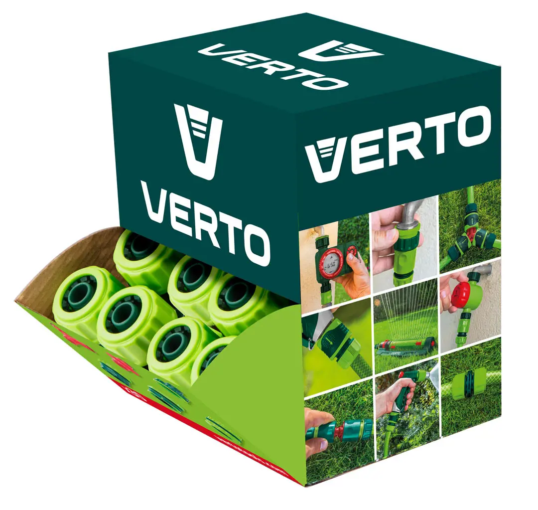 Изображение товара Коннектор для шланга быстросъёмный Verto 3/4 дюйма 30 шт