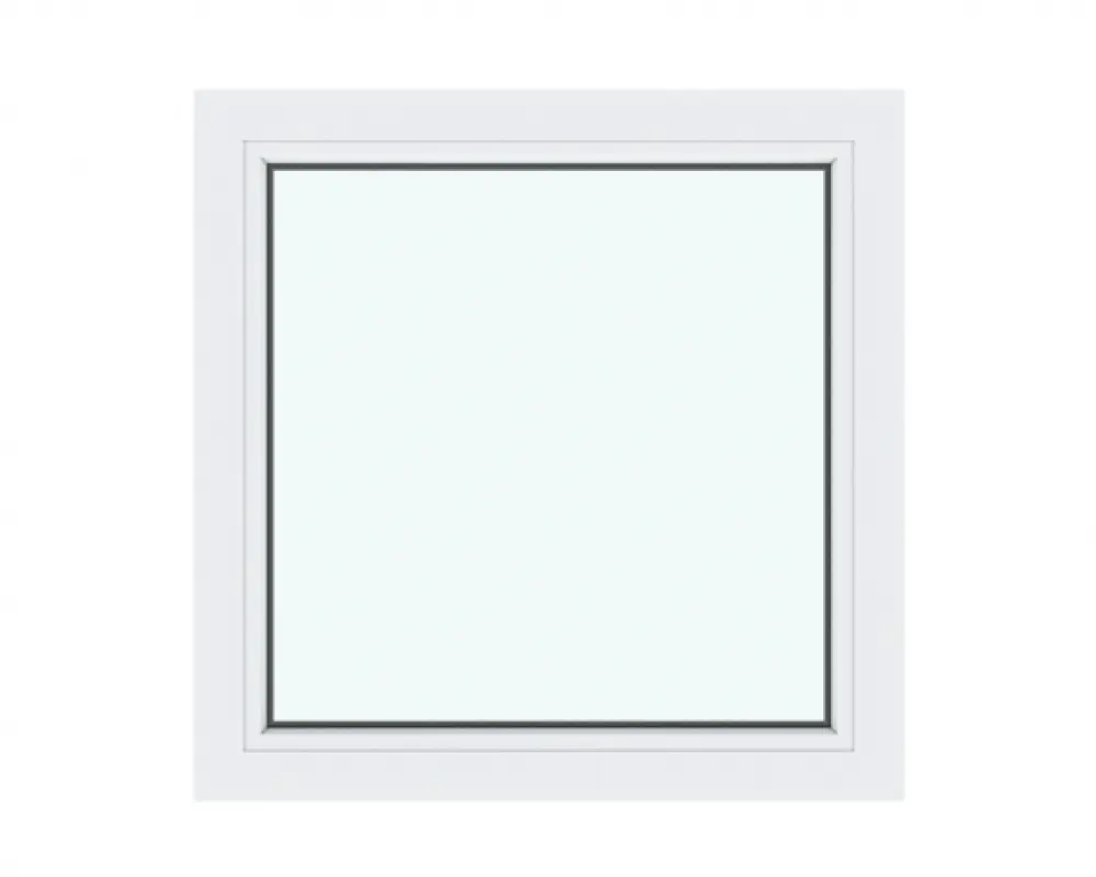 Изображение товара Окно ПВХ глухое 60х60см Rehau Blitz однокамерный стеклопакет