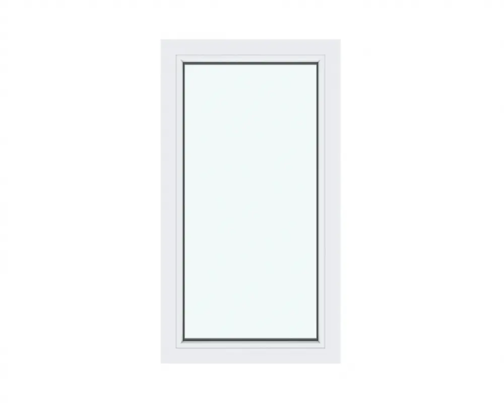 Изображение товара Окно ПВХ глухое 90х50см Rehau Blitz двухкамерный стеклопакет