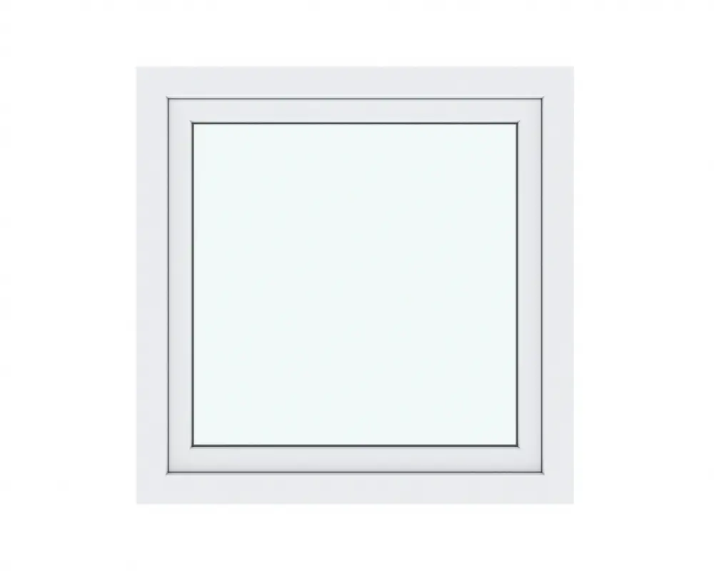 Изображение товара Окно ПВХ одностворчатое поворотно-откидное левое 90х90см Rehau Blitz двухкамерный стеклопакет