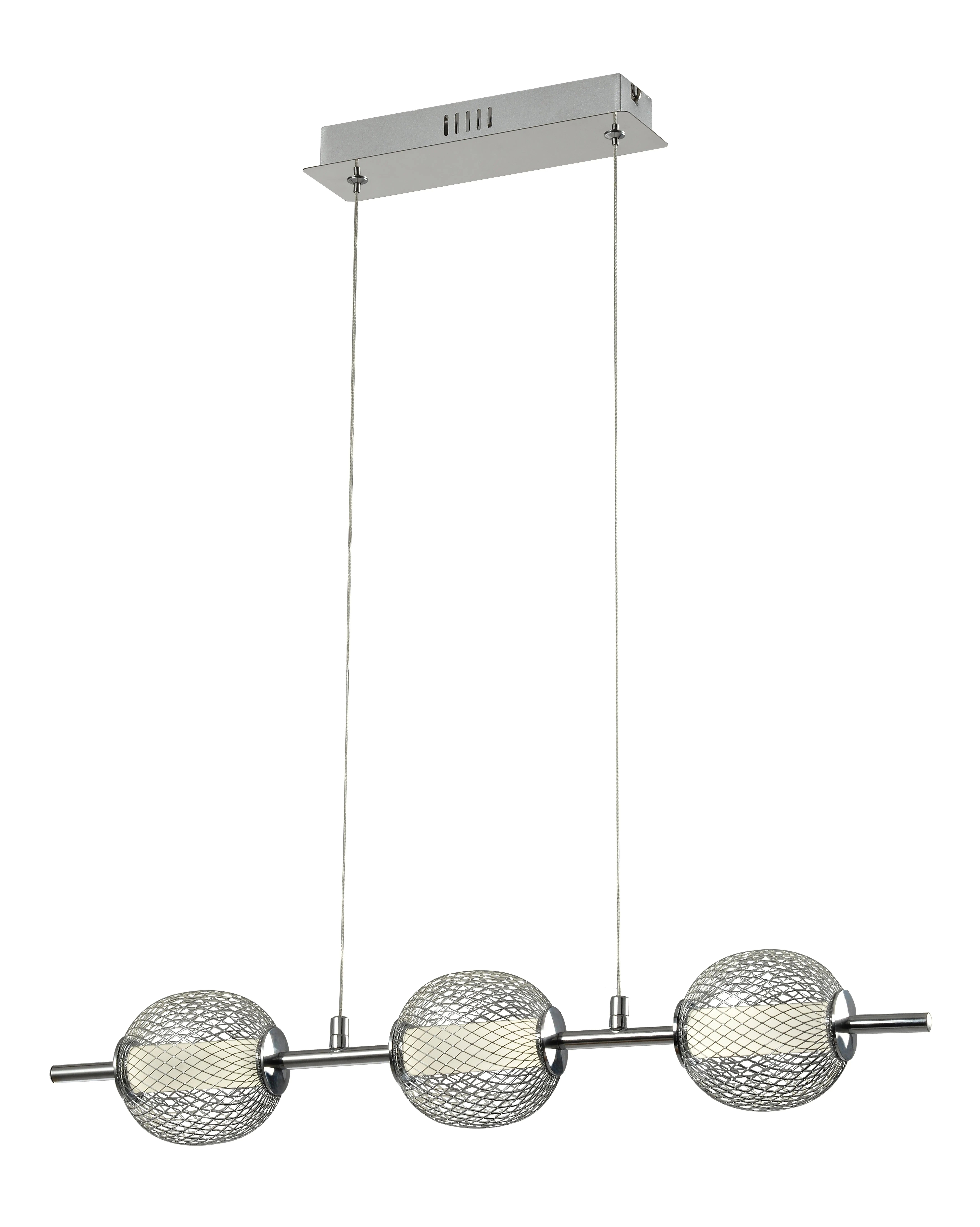 Изображение товара Светильник подвесной ESCADA 6 м² теплый белый IP20 стиль хай-тек хром 3 плафона