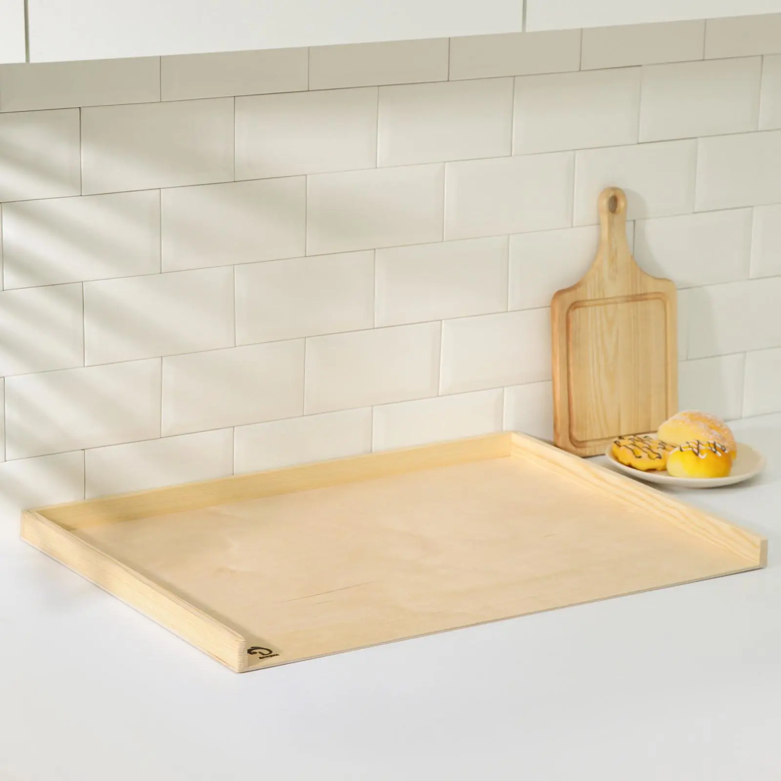 Изображение товара Доска разделочная пироговая с бортиком Доляна «Хозяюшка» береза 70x50x0.4 см