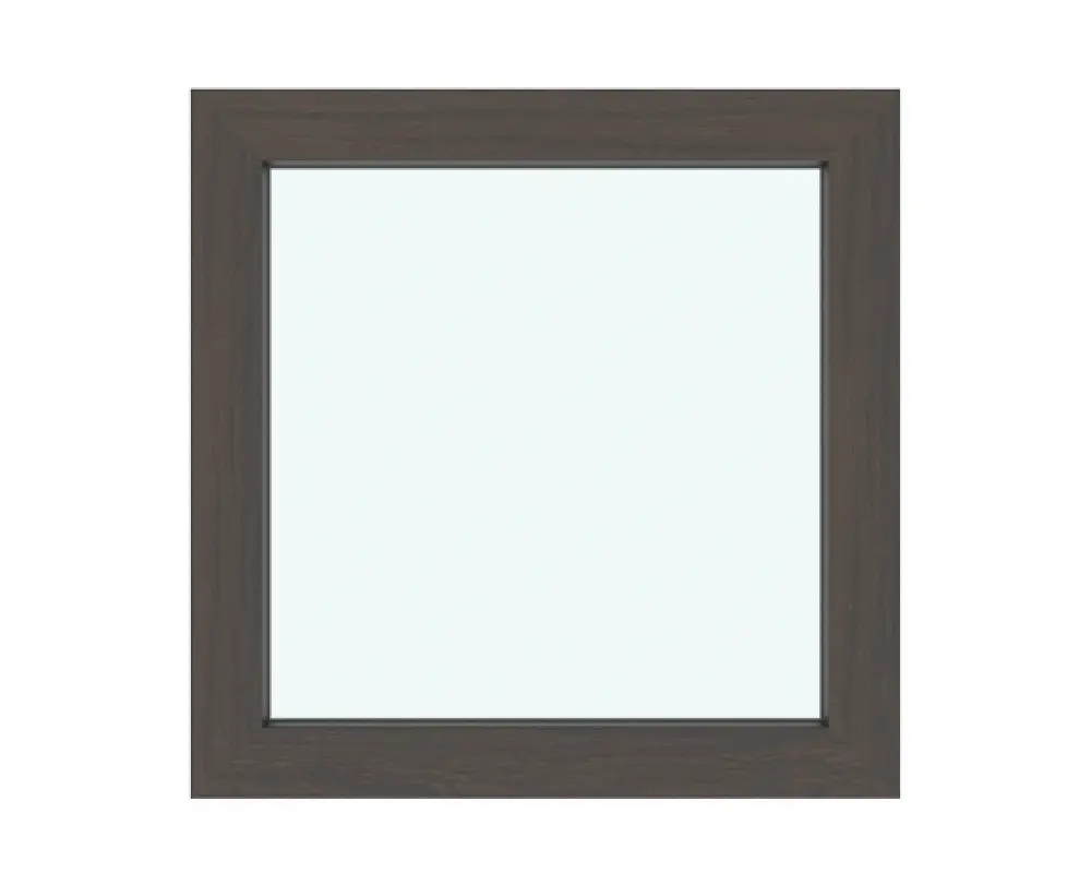 Изображение товара Окно ПВХ глухое 60х60см Wintech Isotech 530 двухкамерный стеклопакет Темный дуб
