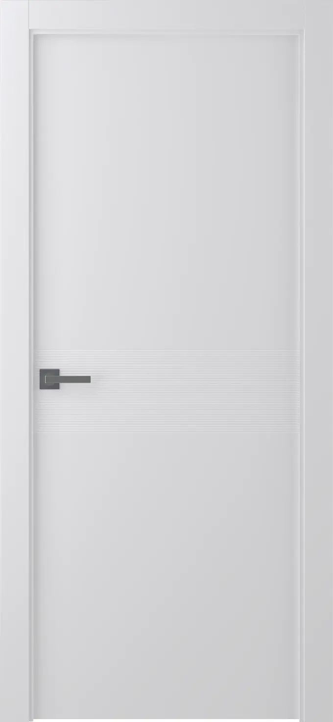 Изображение товара Дверь межкомнатная глухая Ивент 2 эмаль белый 2000x900 мм с замком