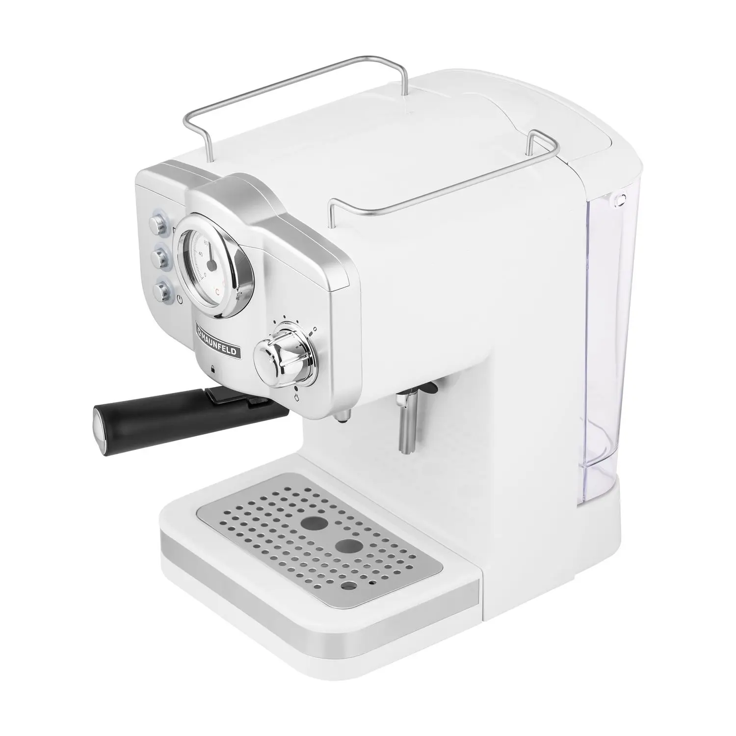 Изображение товара Рожковая кофеварка Maunfeld MF-735WH PRO цвет белый