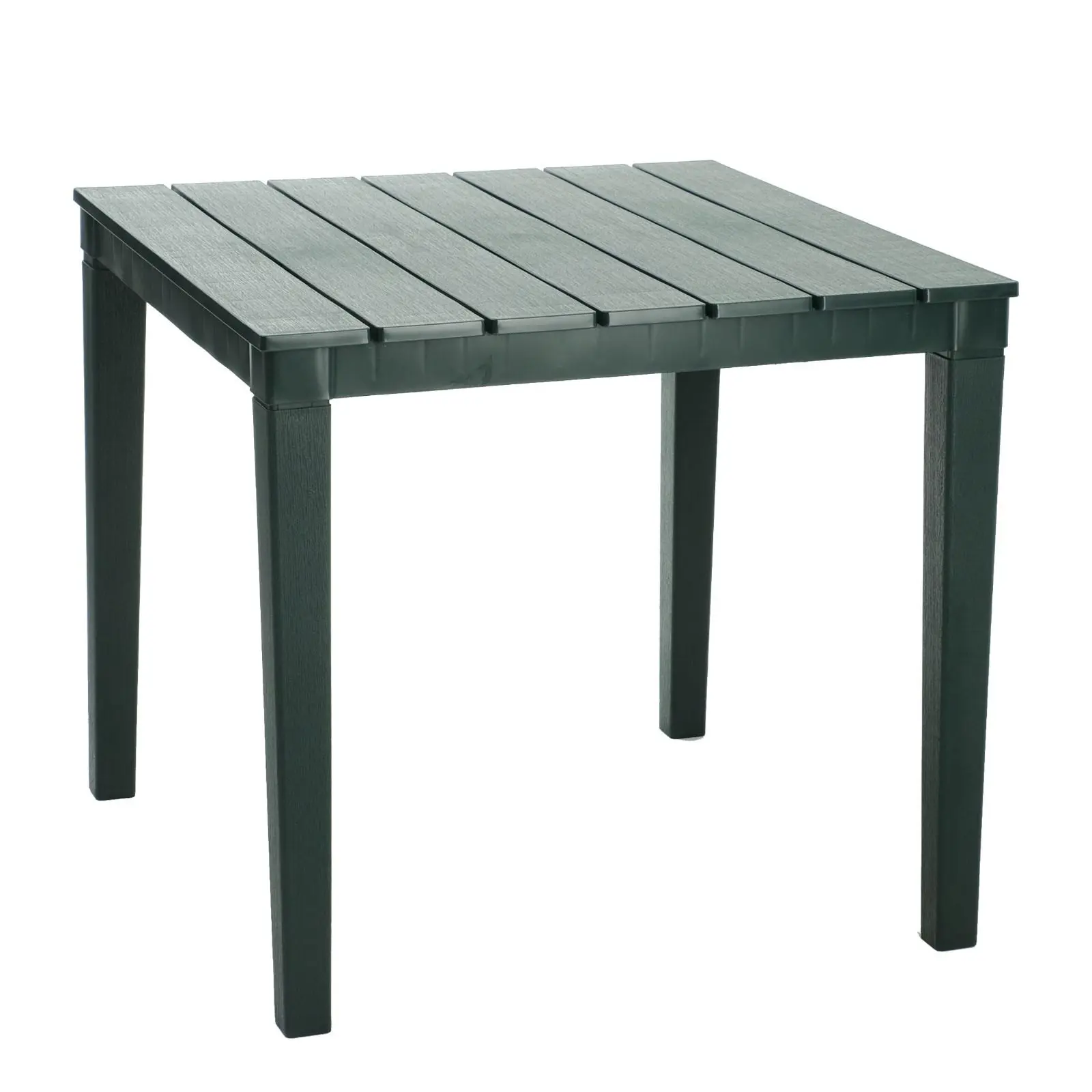 Изображение товара Стол садовый Ellastik-plast 7072924 Прованс квадратный темно-зеленый 80x80 см