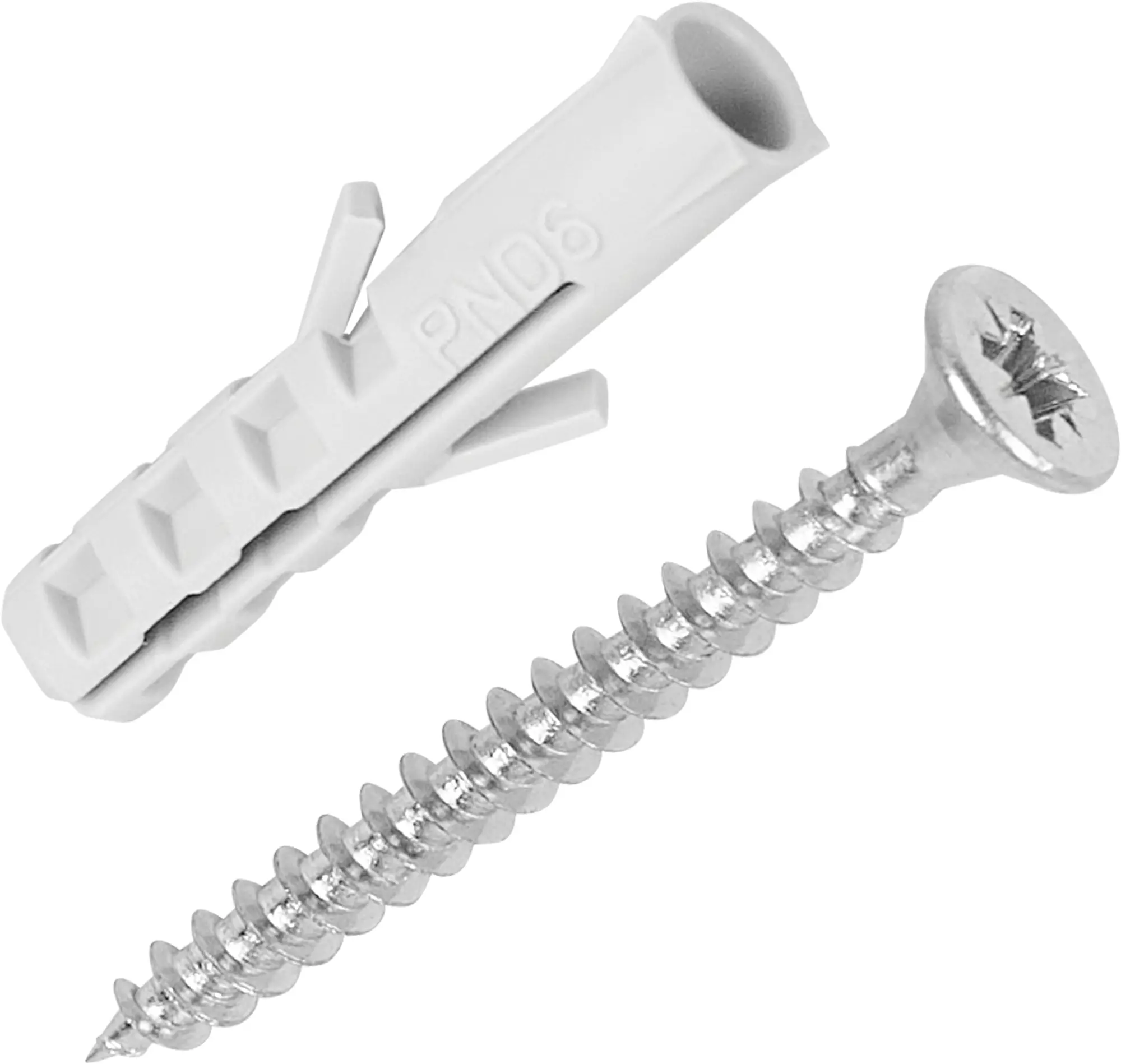 Изображение товара Дюбель потайной Standers PND 6x30 мм с шурупом 4x40 мм нейлон 10 шт.