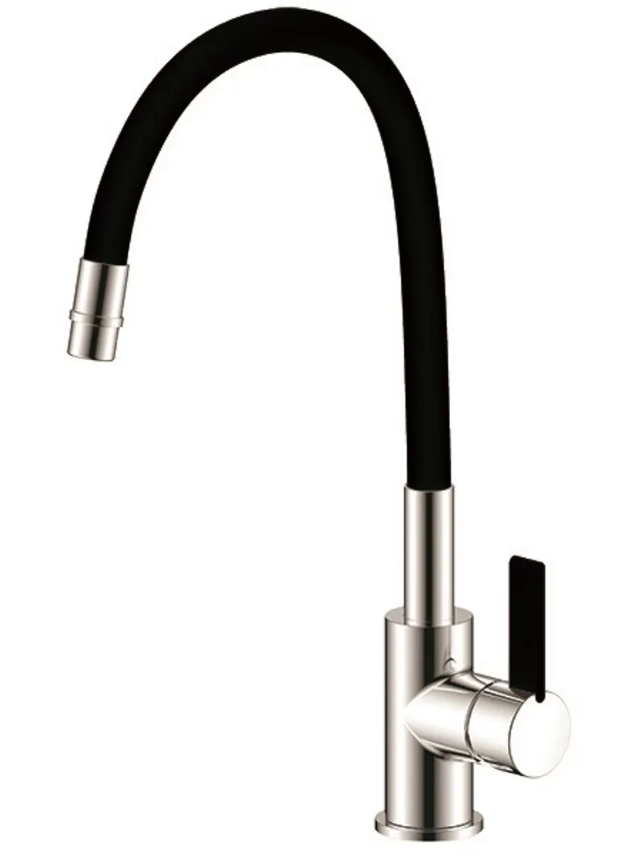 Изображение товара Однорычажный смеситель Argotech цвет черный хром 35-10L KLIO black