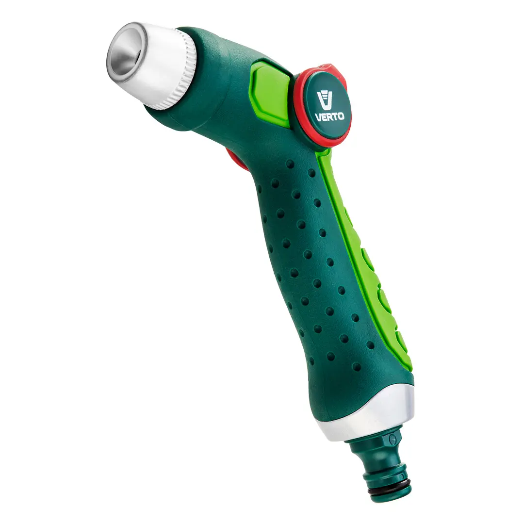 Изображение товара Пистолет для полива Verto 3 режима гидрораспылитель с блокировкой курка