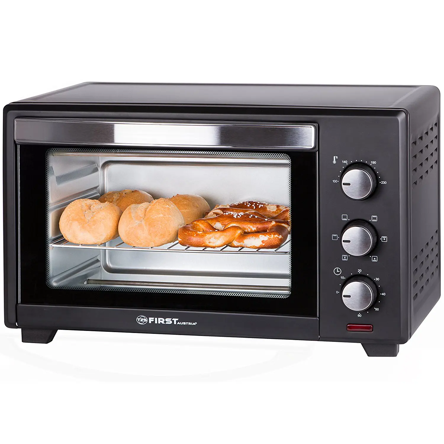 Изображение товара Электропечь First FA-5042-2 Black 6 режимов 19 л цвет черный
