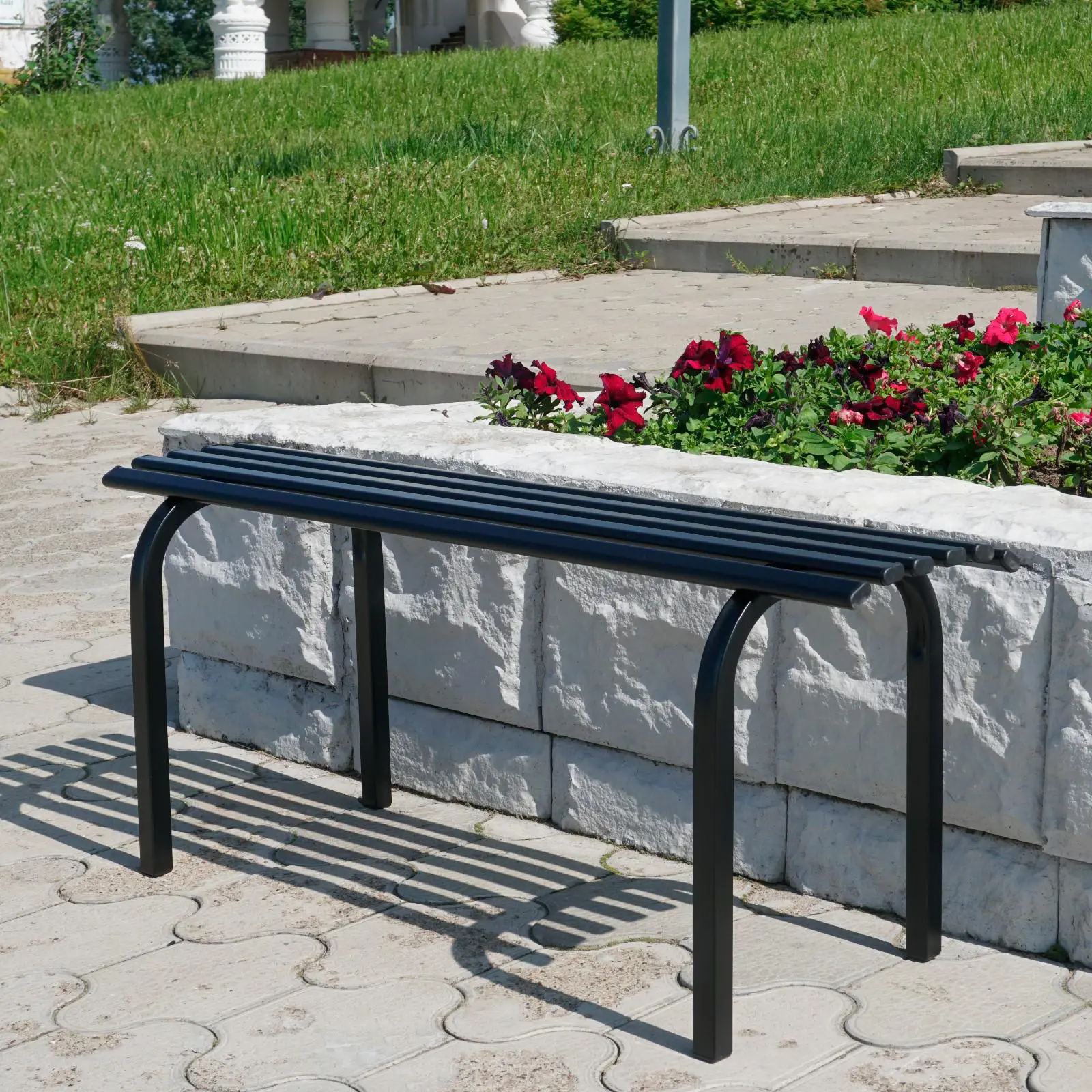 Изображение товара Скамья садовая Simaland 7511596 G2x43см цвет бежевый