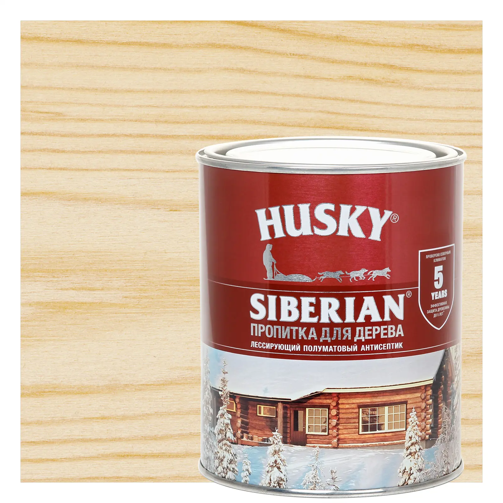 Изображение товара Пропитка для дерева Husky Siberian полуматовая цвет бесцветный 0.9 л