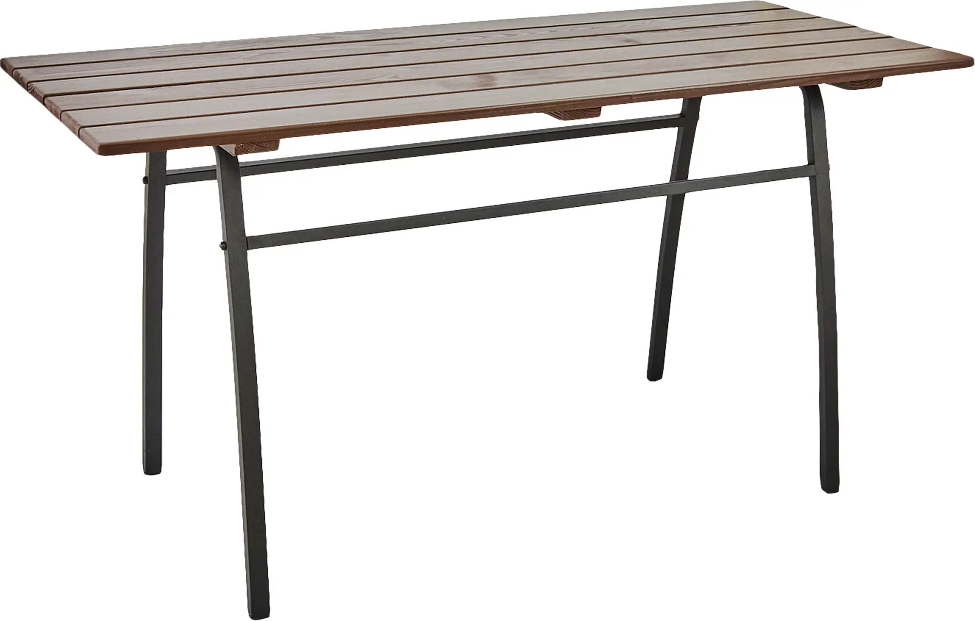Изображение товара Стол садовый разборный Garden 146x75x60 см металл/дерево каштановый