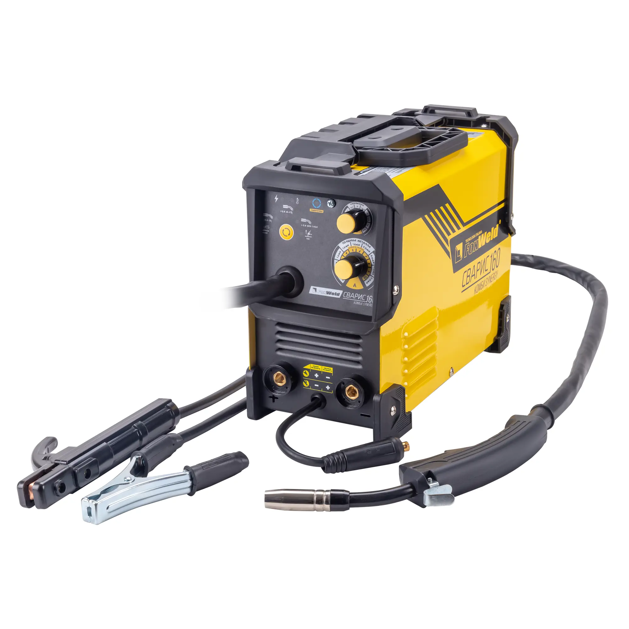 Изображение товара Инверторный сварочный полуавтомат Foxweld Сварис 160 Комби Synergy 160 А MIG TIG MMA