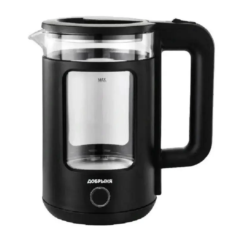 Изображение товара Чайник Добрыня DO-1259B 1.5 л стекло цвет черный