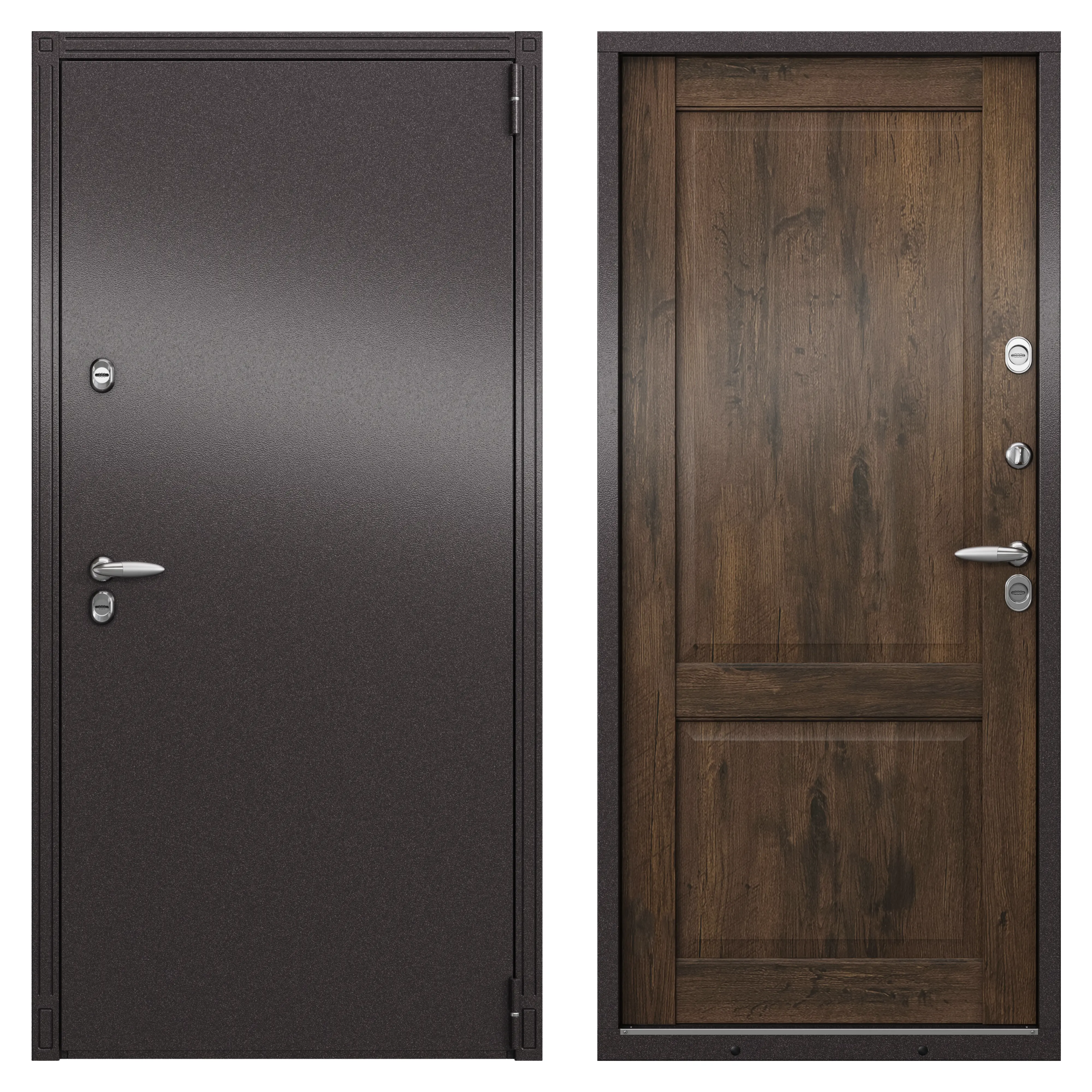 Изображение товара Входная металлическая дверь Норда 880 мм правая цвет магнолия акация с теплоизоляцией