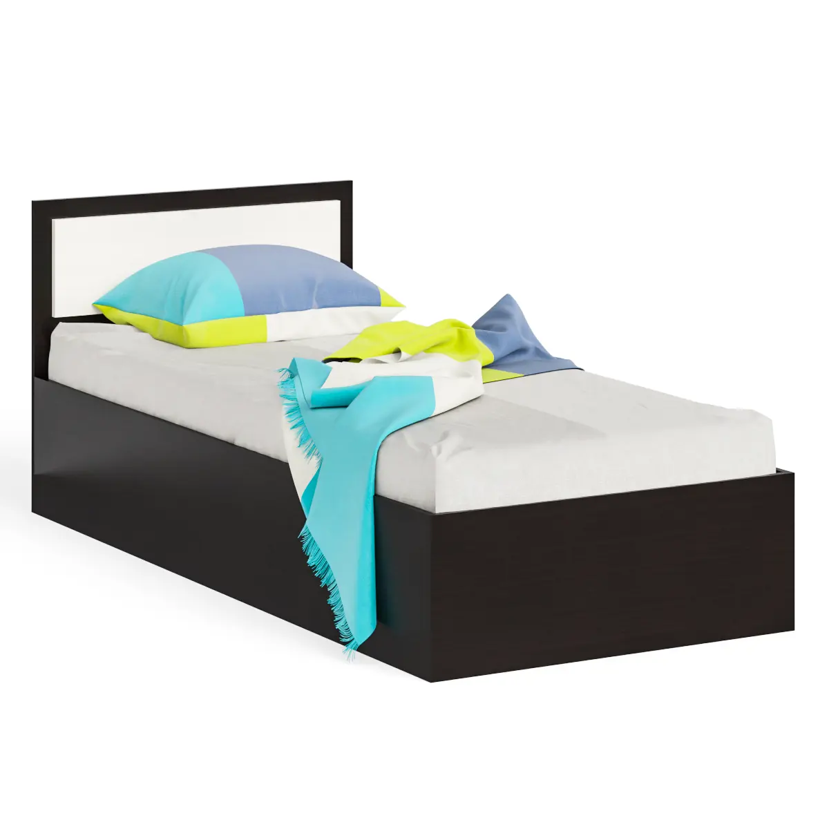 Изображение товара Кровать односпальная Фиеста 0900 цвет венге/дуб лоредо