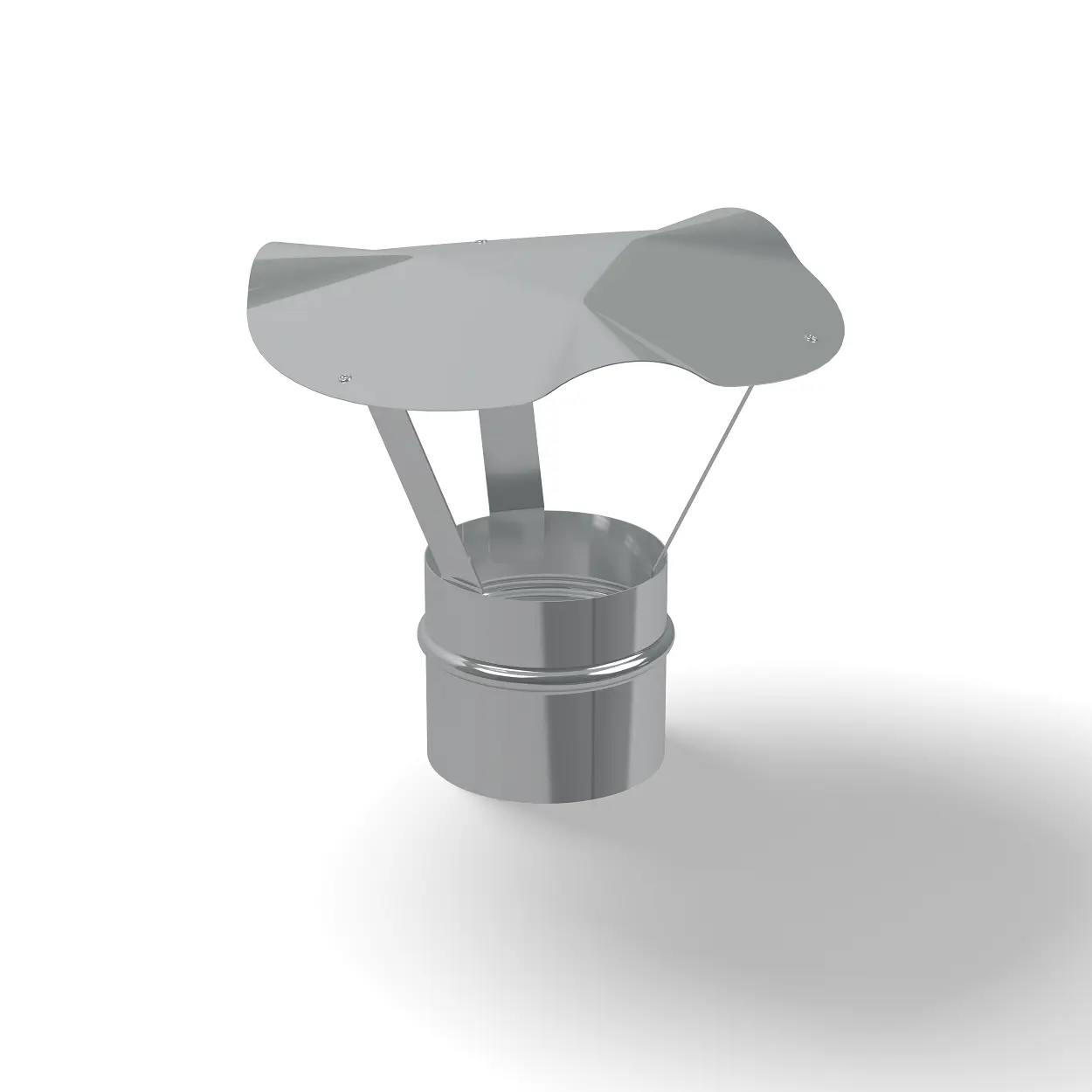 Изображение товара Зонт-К Коракс D110 0.5 мм нержавеющая сталь для дымохода Россия