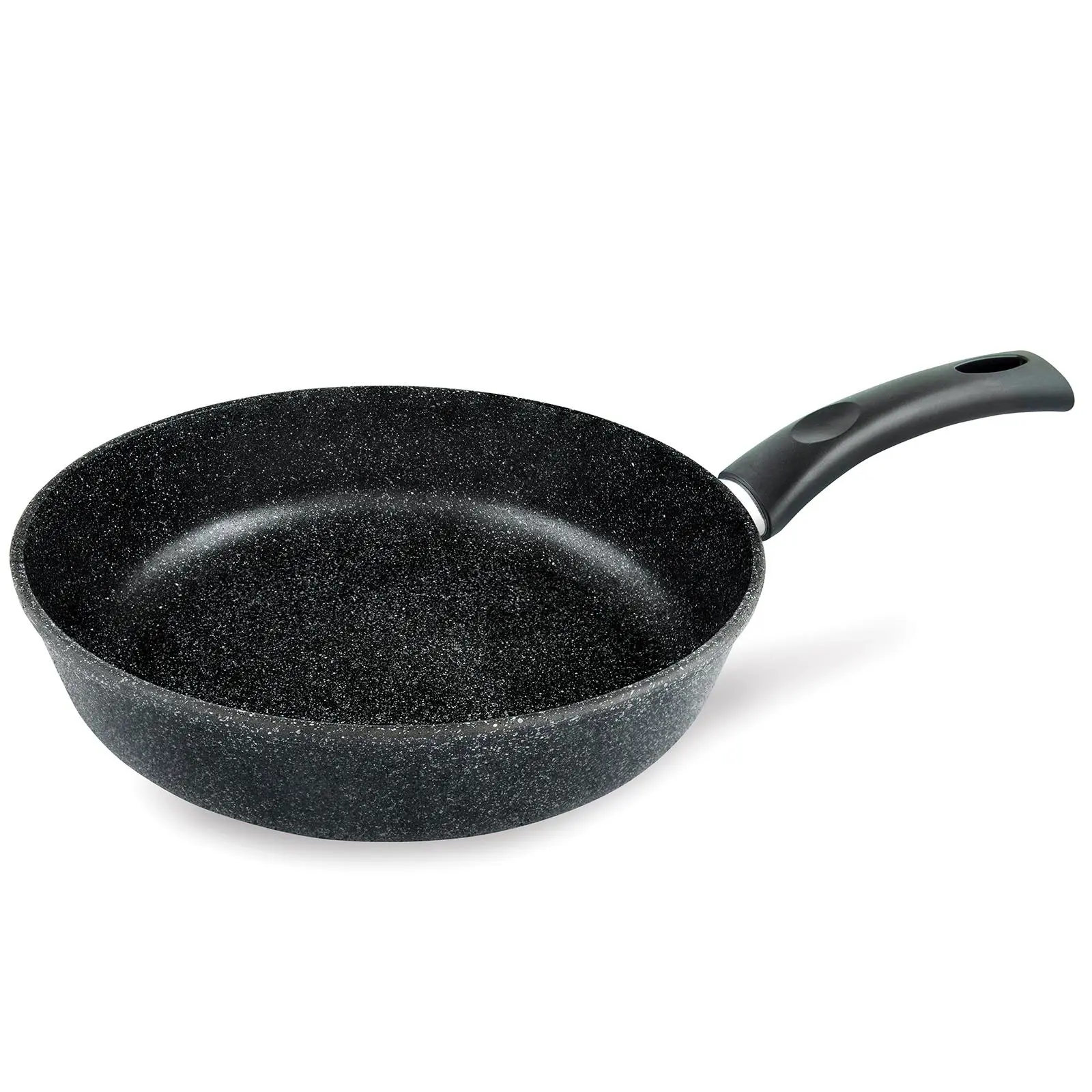 Изображение товара Сковорода Нева металл посуда 18124 24 см алюминиевое литье без крышки цвет черный