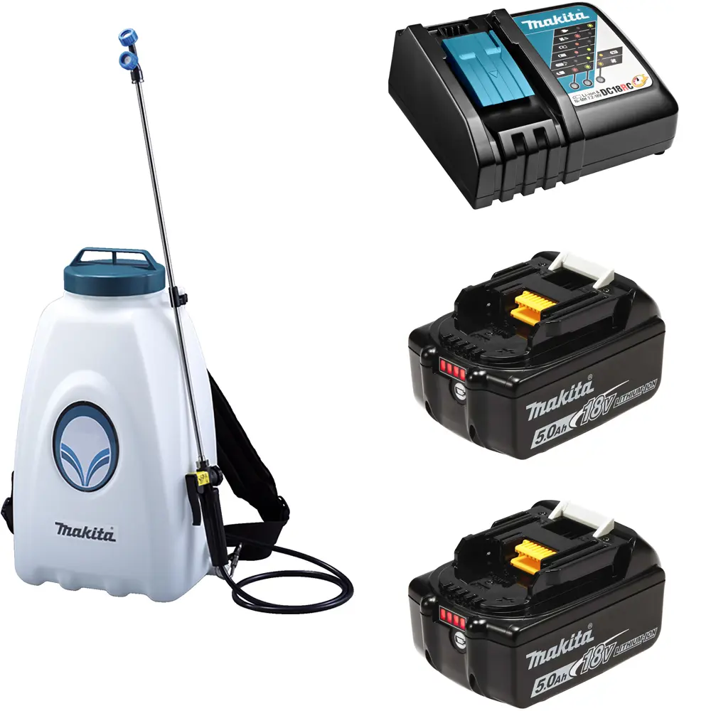 Изображение товара Опрыскиватель аккумуляторный Makita DVF154RT2 LXT 18 В 15 л белый