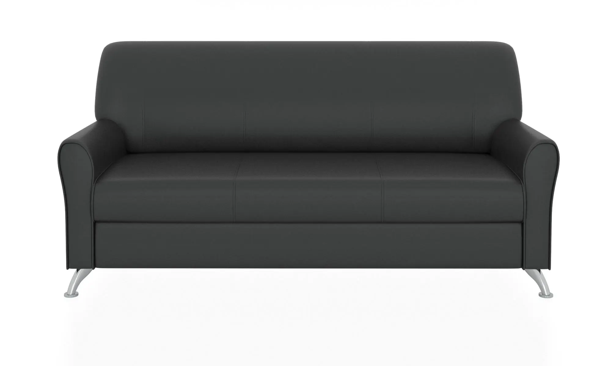 Изображение товара Диван прямой Euroforma Европа 178x87x83 см металл цвет черный