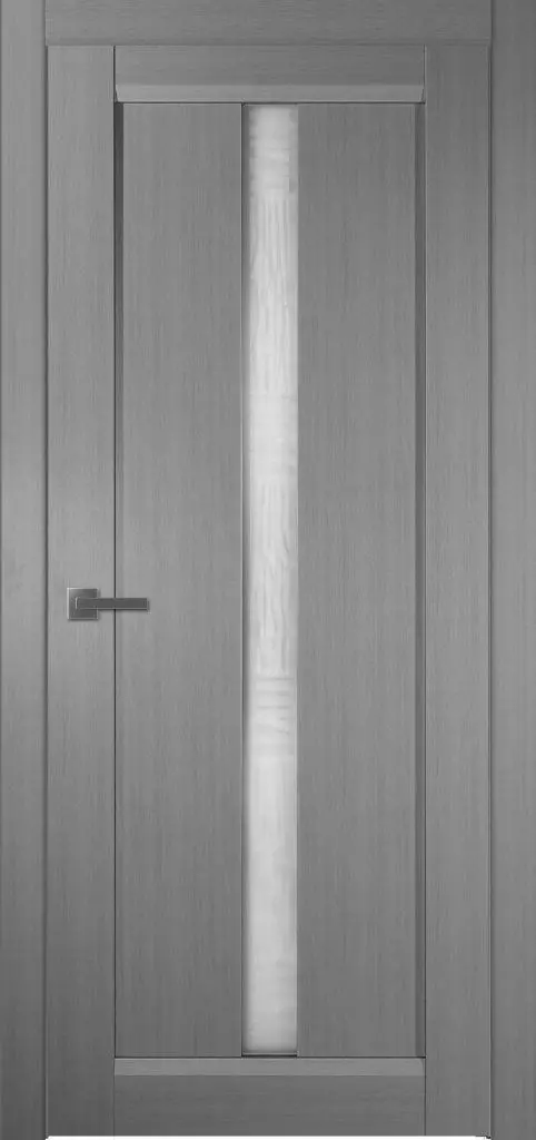 Изображение товара Межкомнатная дверь Челси со стеклом 90x200 см, финиш-бумага, серебристая