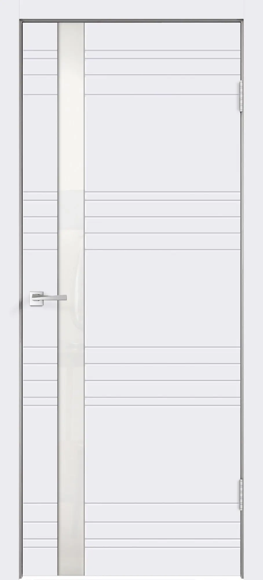 Изображение товара Межкомнатная дверь с остеклением Velldoris Сканди 3V белая 60x200 см