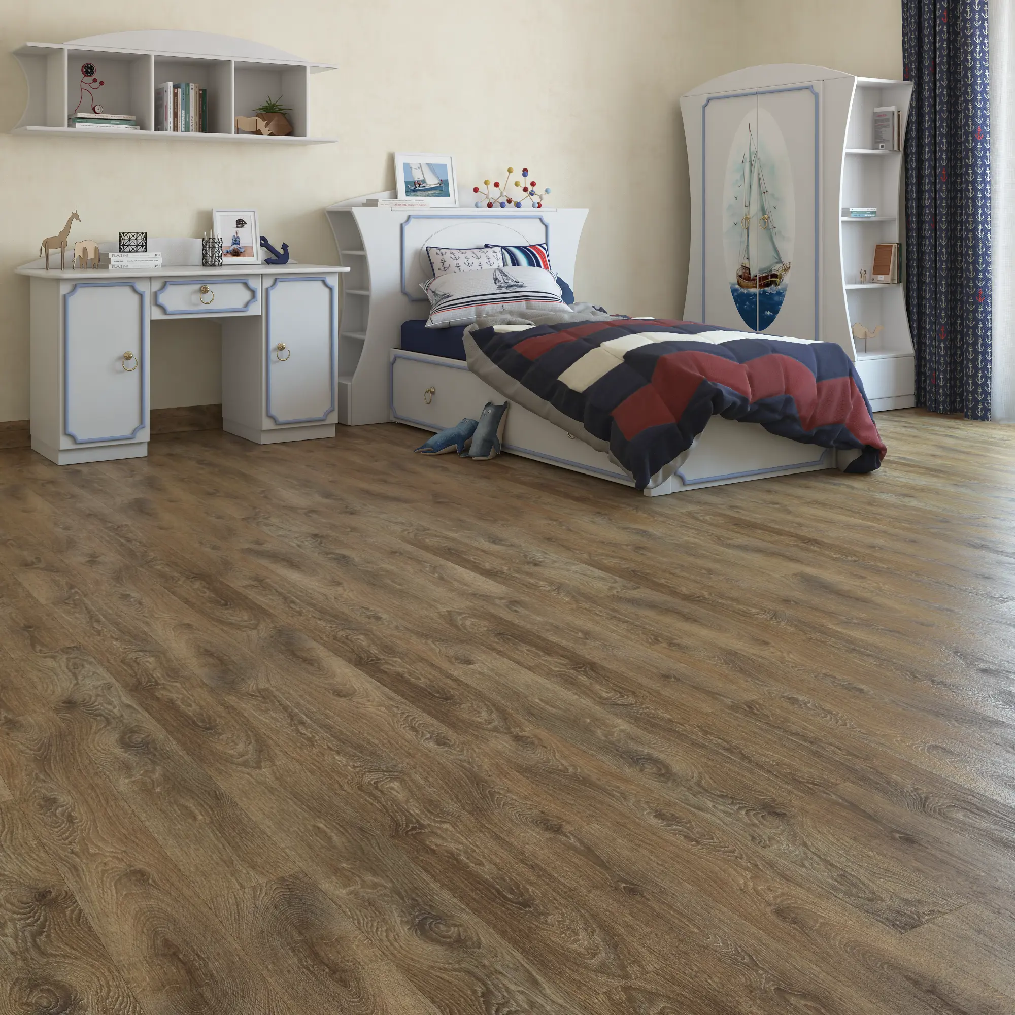 Изображение товара Ламинат «Дуб бразильский», 32 класс, толщина 7 мм, 2.397 м²