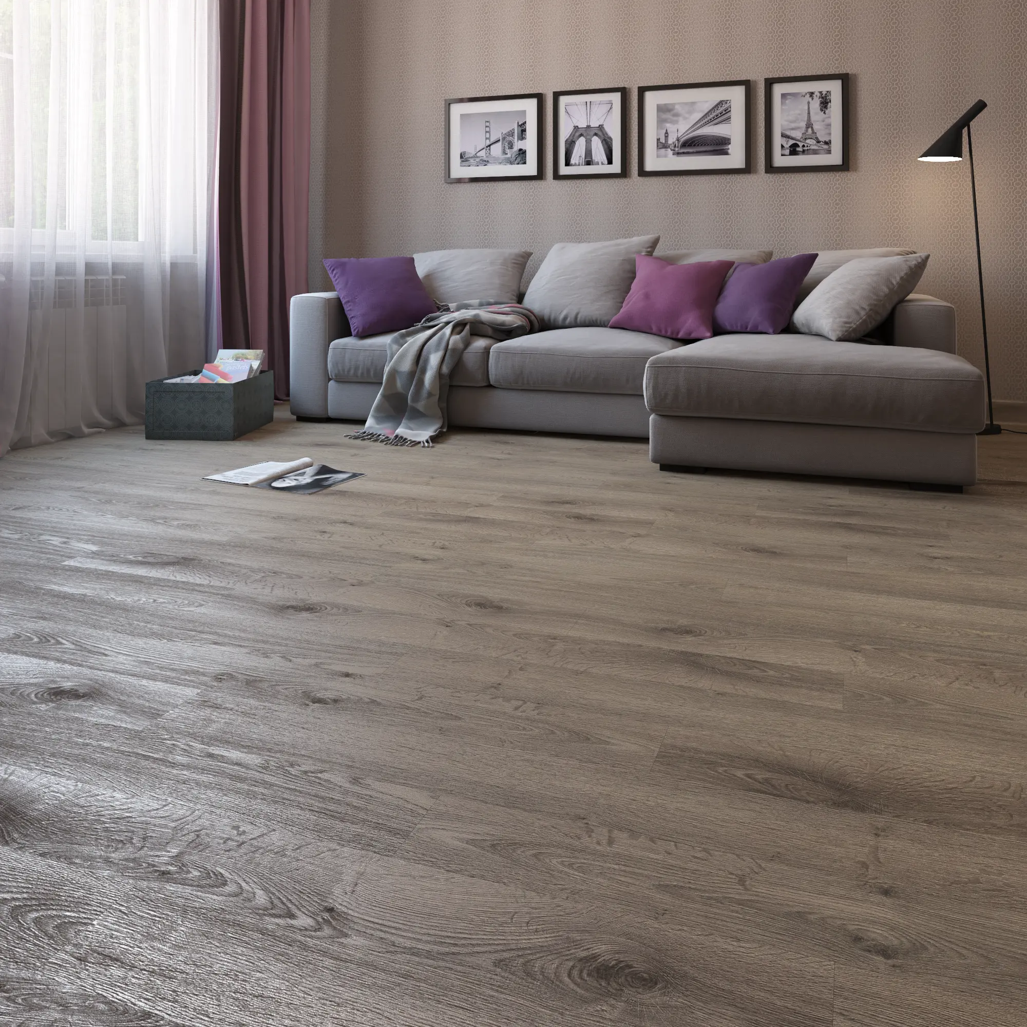 Изображение товара Ламинат «Дуб классический», 33 класс, толщина 8 мм, 2.131 м²