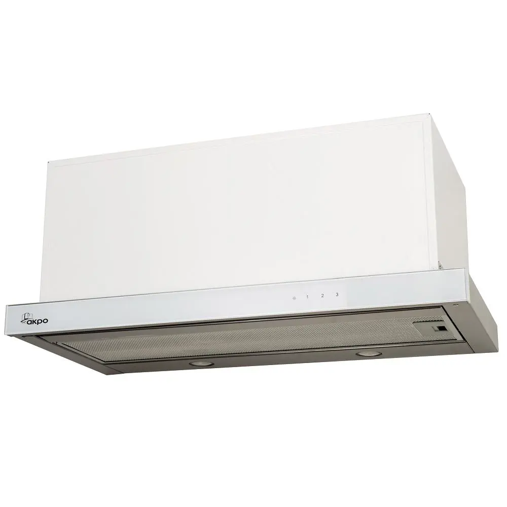 Изображение товара Вытяжка на стену Akpo WK-7 Light touch glass twin II 60 см цвет белый, серый