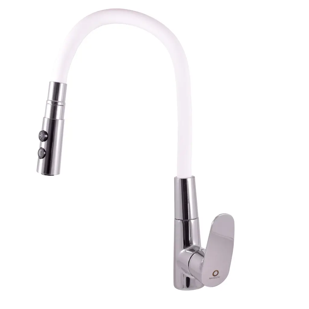 Изображение товара Однорычажный смеситель Ravslezak Am719.5/12b 25 см цвет белый