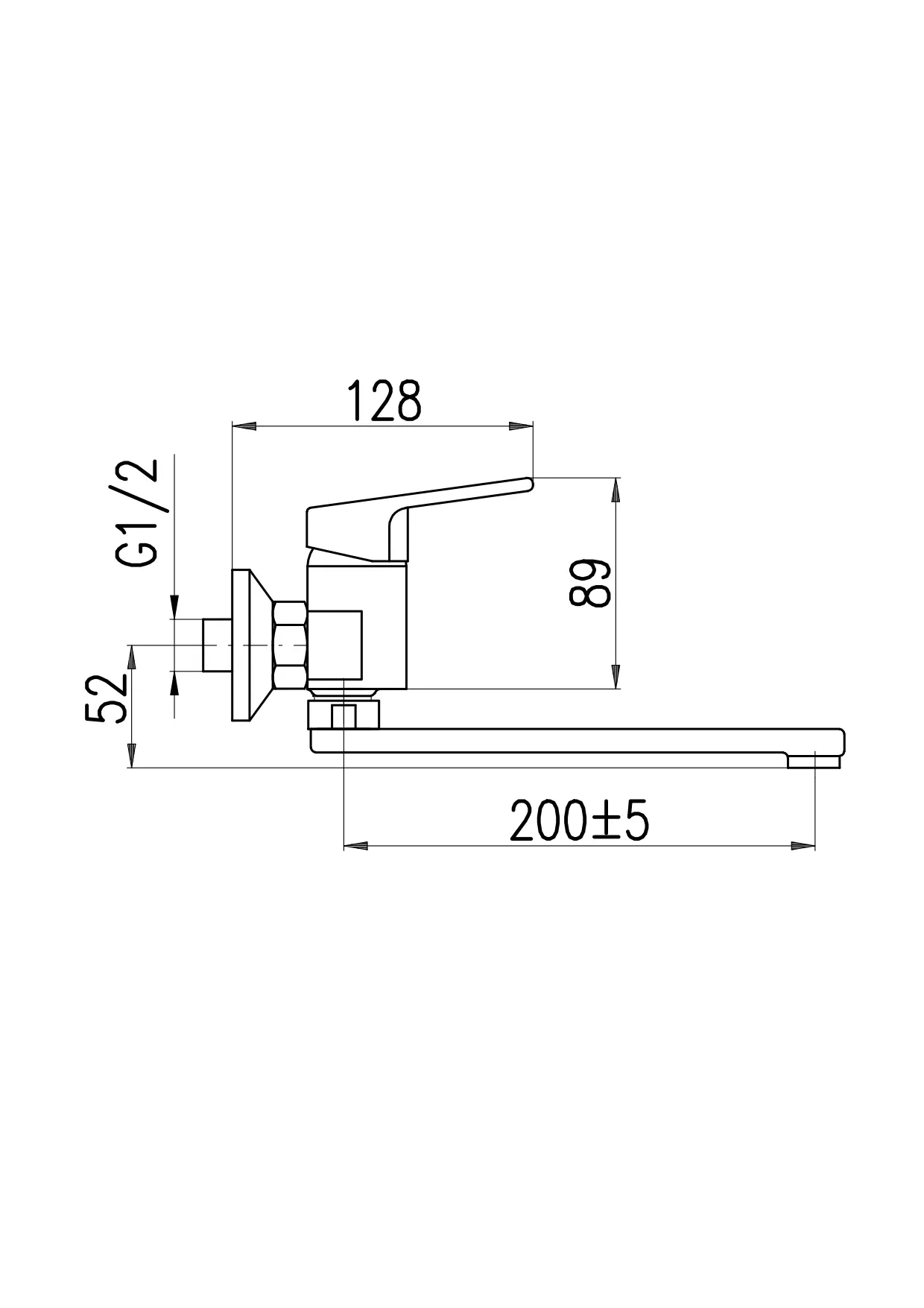 Изображение товара Однорычажный смеситель Ravslezak Co101.5/23cmatc 0 см цвет черный