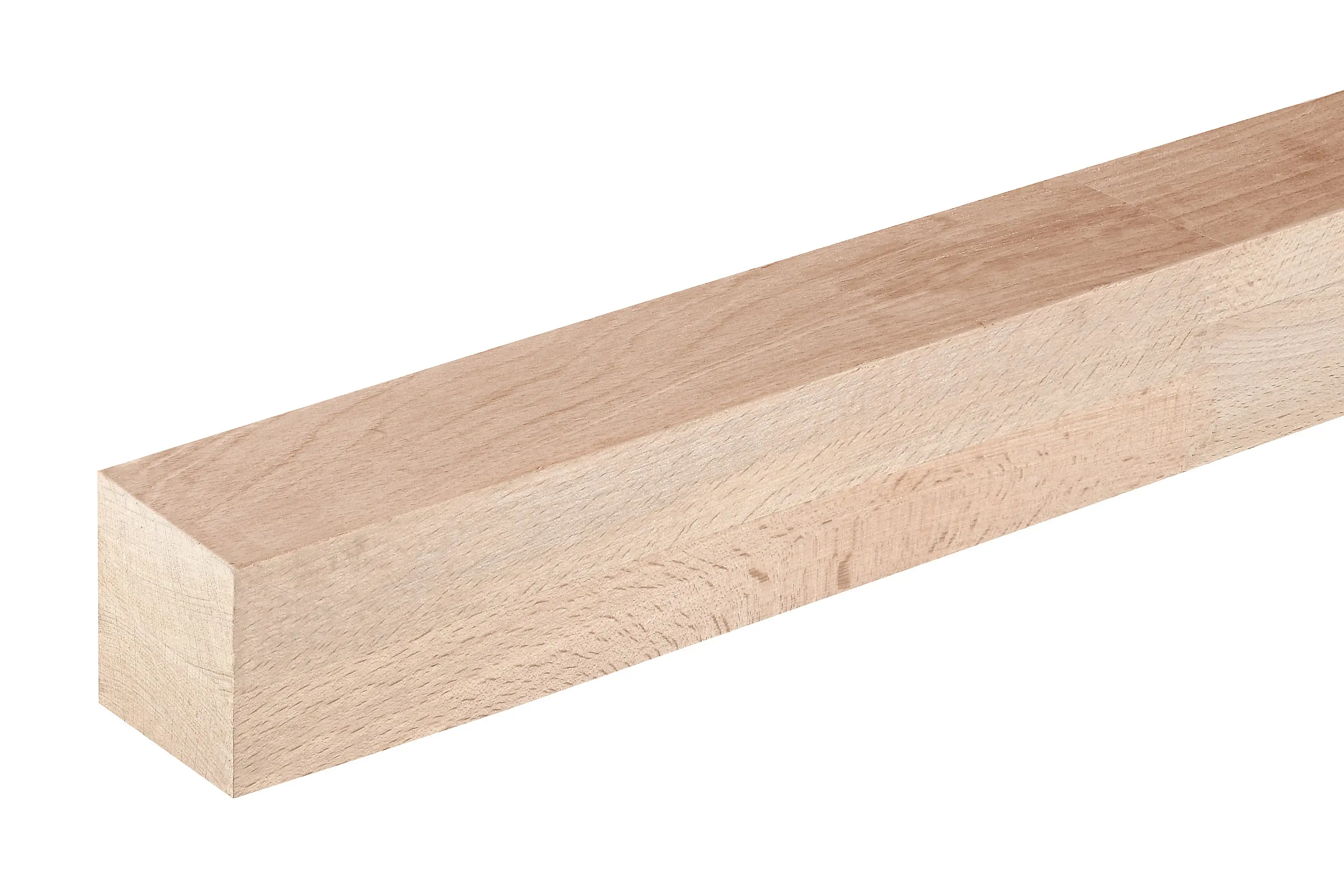 Изображение товара Декоративный сращенный брусок из бука 80х80х3000 мм экстра качество
