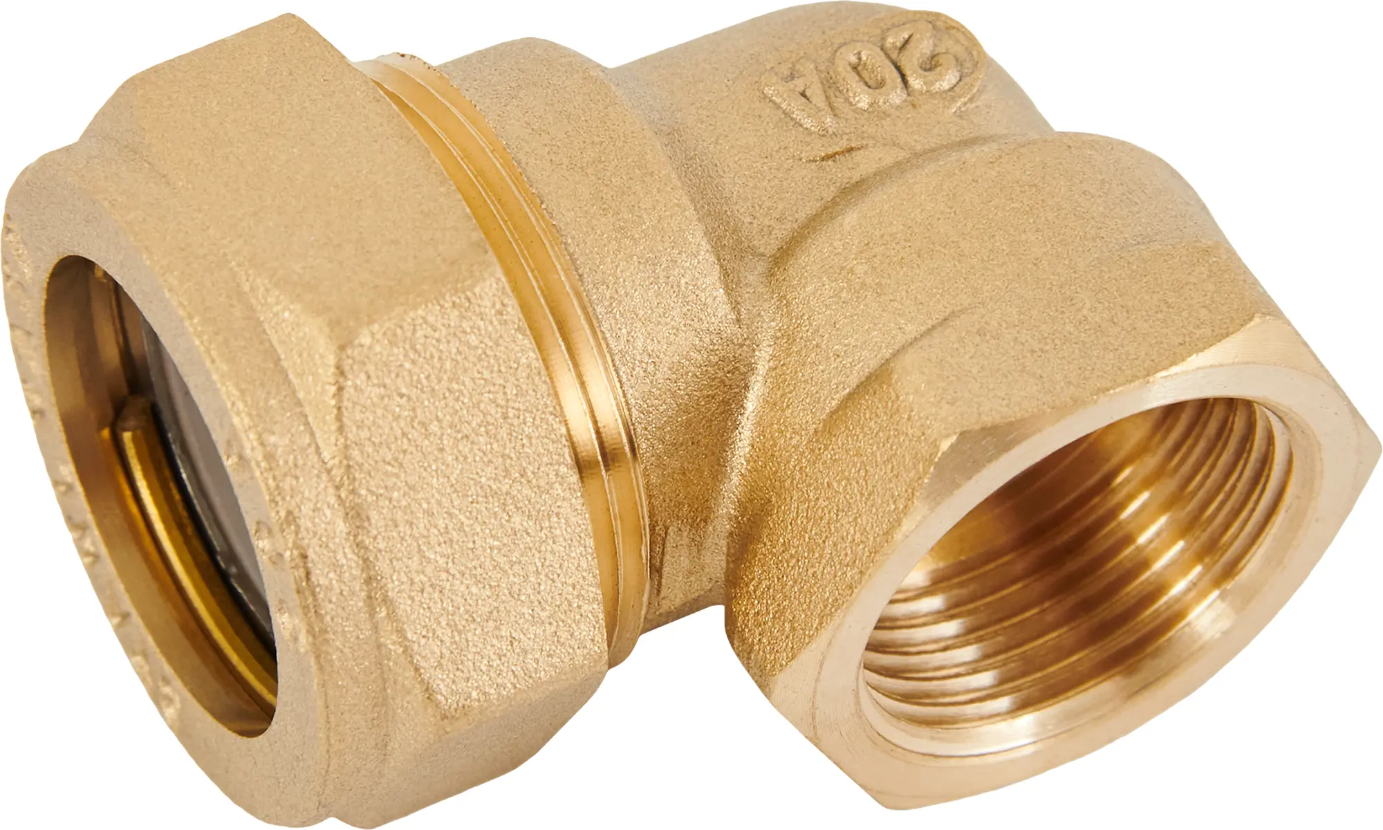 Изображение товара Угольник комбинированный 90° Stahlmann 3/4"x20 мм латунь для водоснабжения