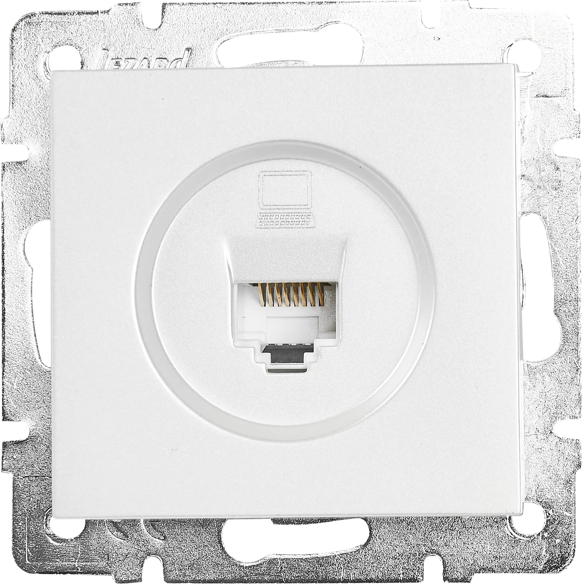 Изображение товара Розетка компьютерная Lezard Vesna с USB, белая, IP20, 1 пост