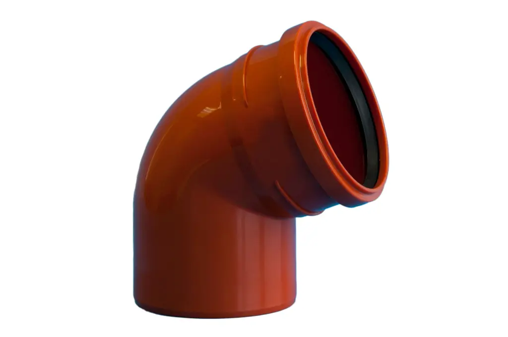 Изображение товара Отвод наружный 67° 200 мм из полипропилена для канализации PESTAN 44 см